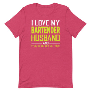 I Love My Bartender Husband ....